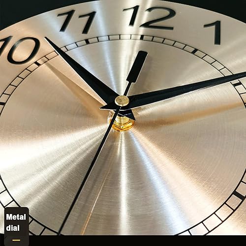 Miniatura 3 de Reloj de pared para decoración de sala de estar, reloj de pared grande de 40 pulgadas, reloj de pared de metal silencioso sin tictac, diseño