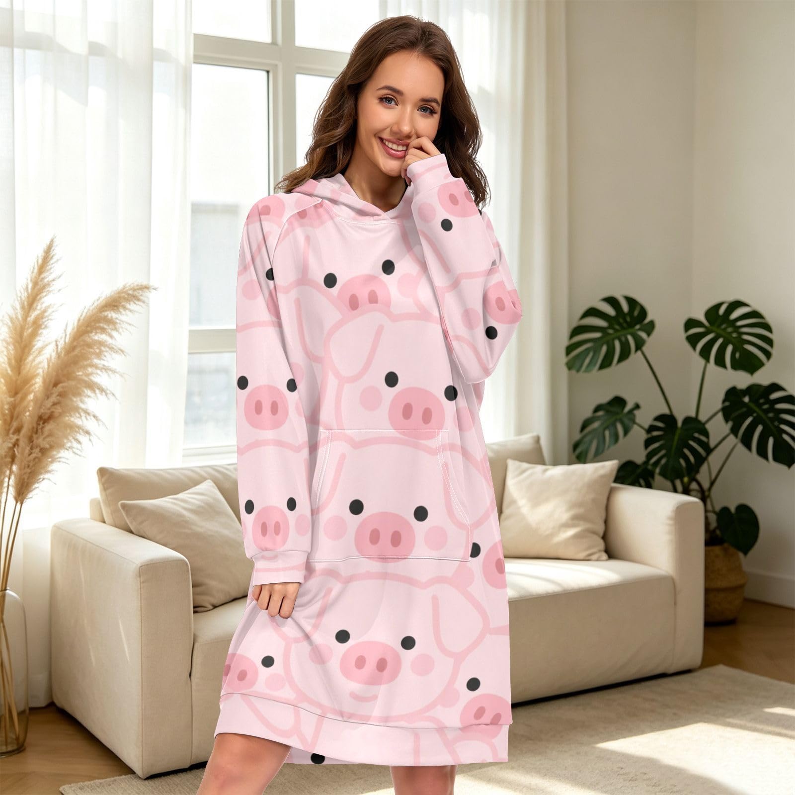 S, L, XXl damskie bluzy z kapturem, sweter z kapturem dla kobiet tunika