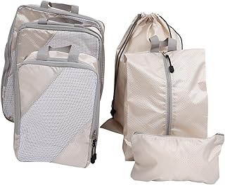 6 Peças De Cubos De Mala De Viagem Para Embalar Acessórios De Viagem Para Bagagem Cubos De Embalagem Para Viajar Cubos De Embalagem Para Viagens Mulheres Cubo De Viagem Bolsa De