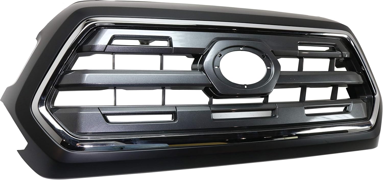 Garage-Pro Grille Assembly Compatible with Toyota Tacoma 2016-2017 Chrome Shell/Painted-Black Insert with Emblem Provision Limited Model