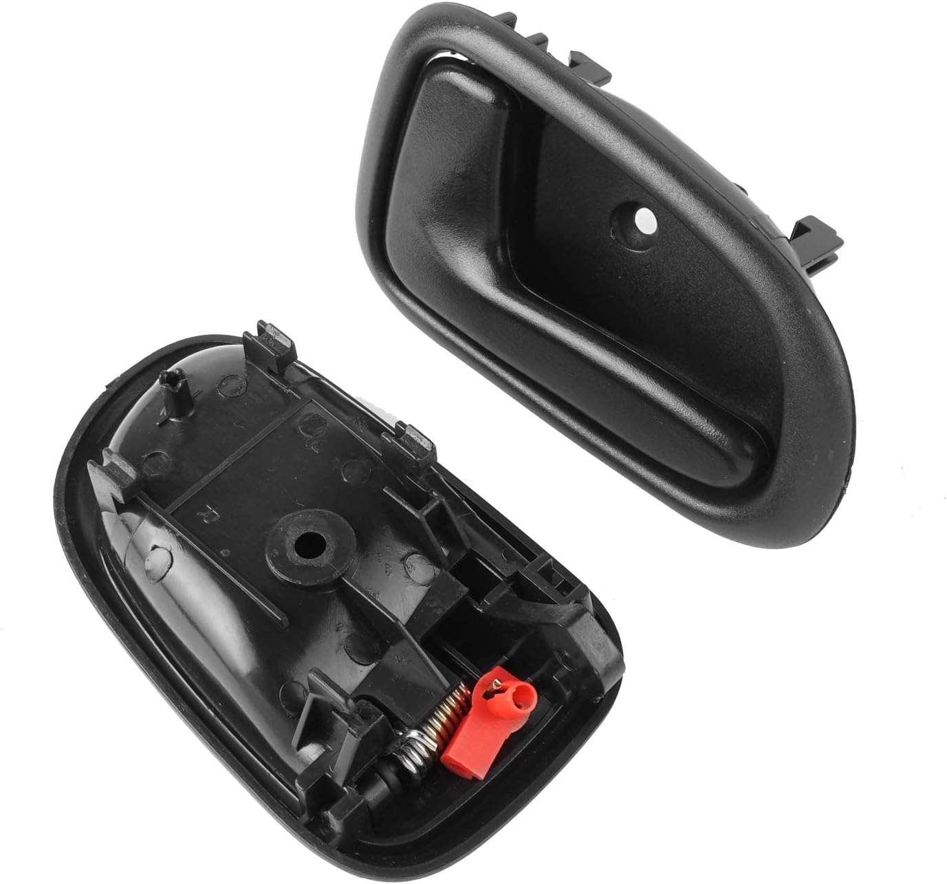 NPAUTO Interior Door Handle Front Rear Replacement for 1993 1994 1995 1996 1997 Toyota Corolla Geo Prizm Inside, Black, Pack of 4