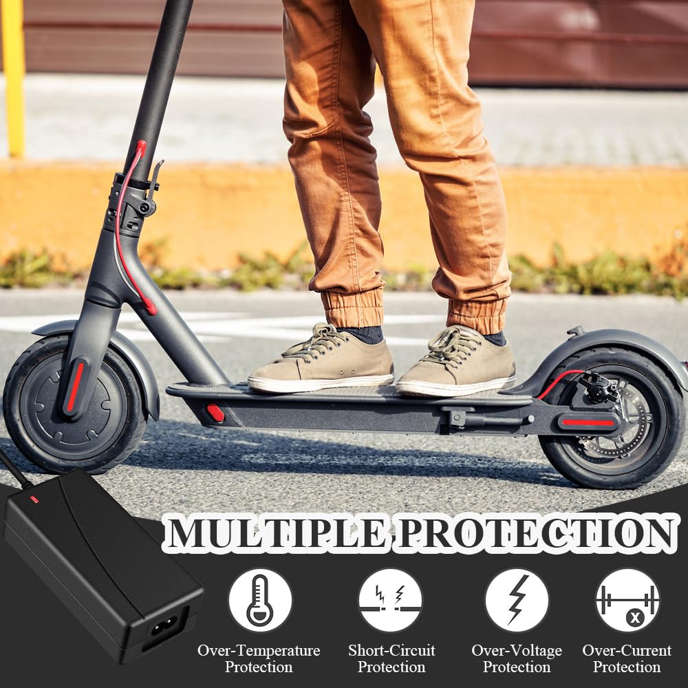 Chargeur Universel 42V 2A Pour Trotinette Électrique - Compatible Xiaomi M365, Hoverboard, Scooter - 4 Connecteurs Inclus