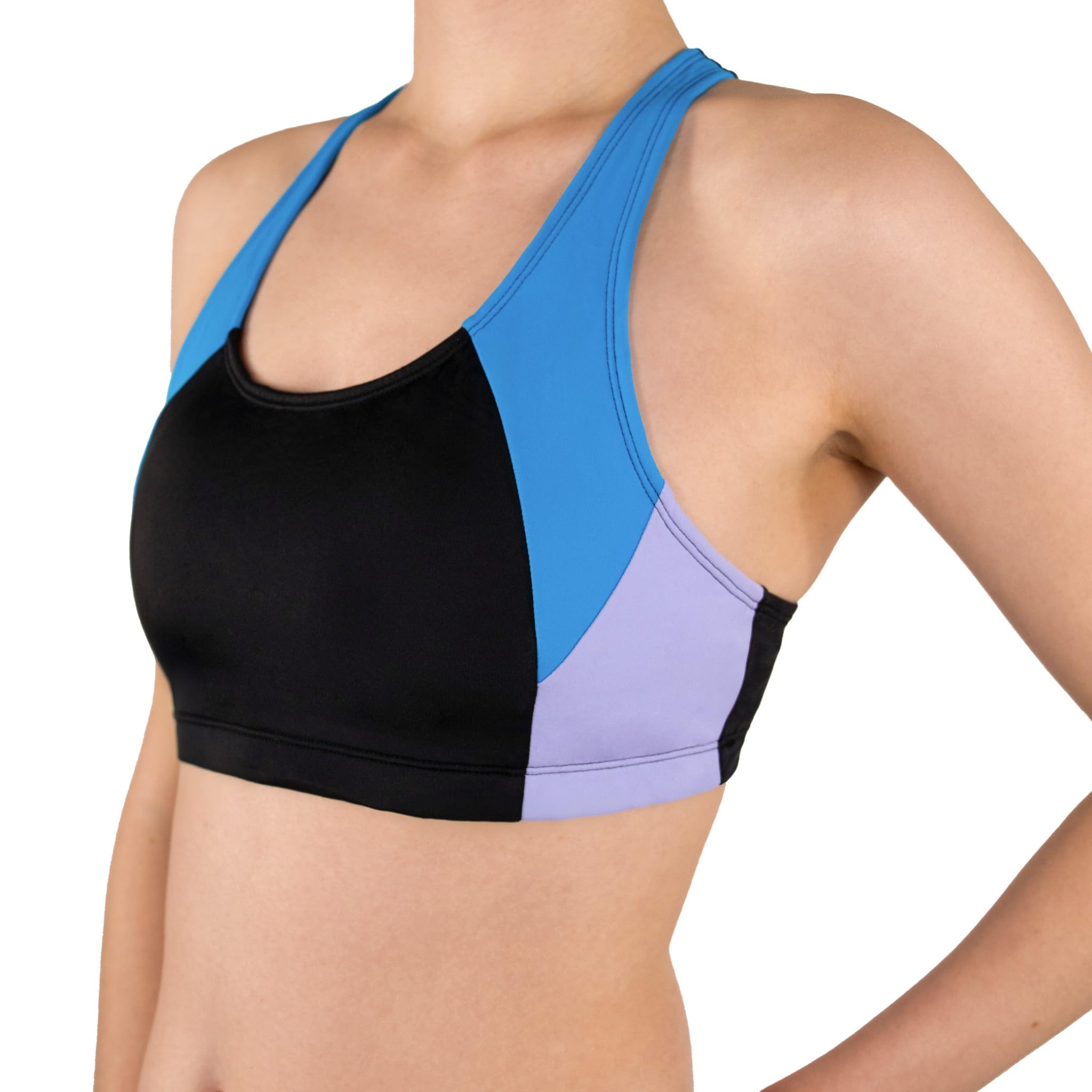 MYLILY Bikini Oberteil Teenager Mädchen | Sport-Bikini-Top mit Cups | Racerback mit Breiten Trägern | für Pool, Strand & Schwimmunterricht | Bikini Oberteil Damen | Oeko-TEX, Vegan