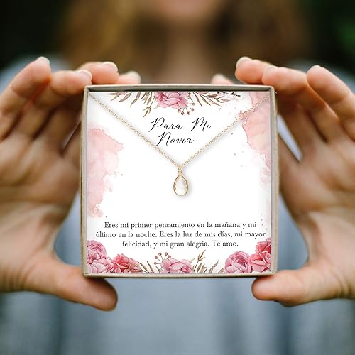 Miniatura 6 de Dear Ava Regalo para Novia San Valentín, Cumpleaños, Navidad, Día de la Mujer, Joyería