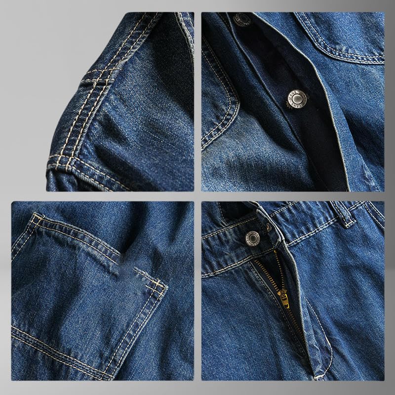 Mono vaquero americano para hombre estilo hip hop vintage holgado 4