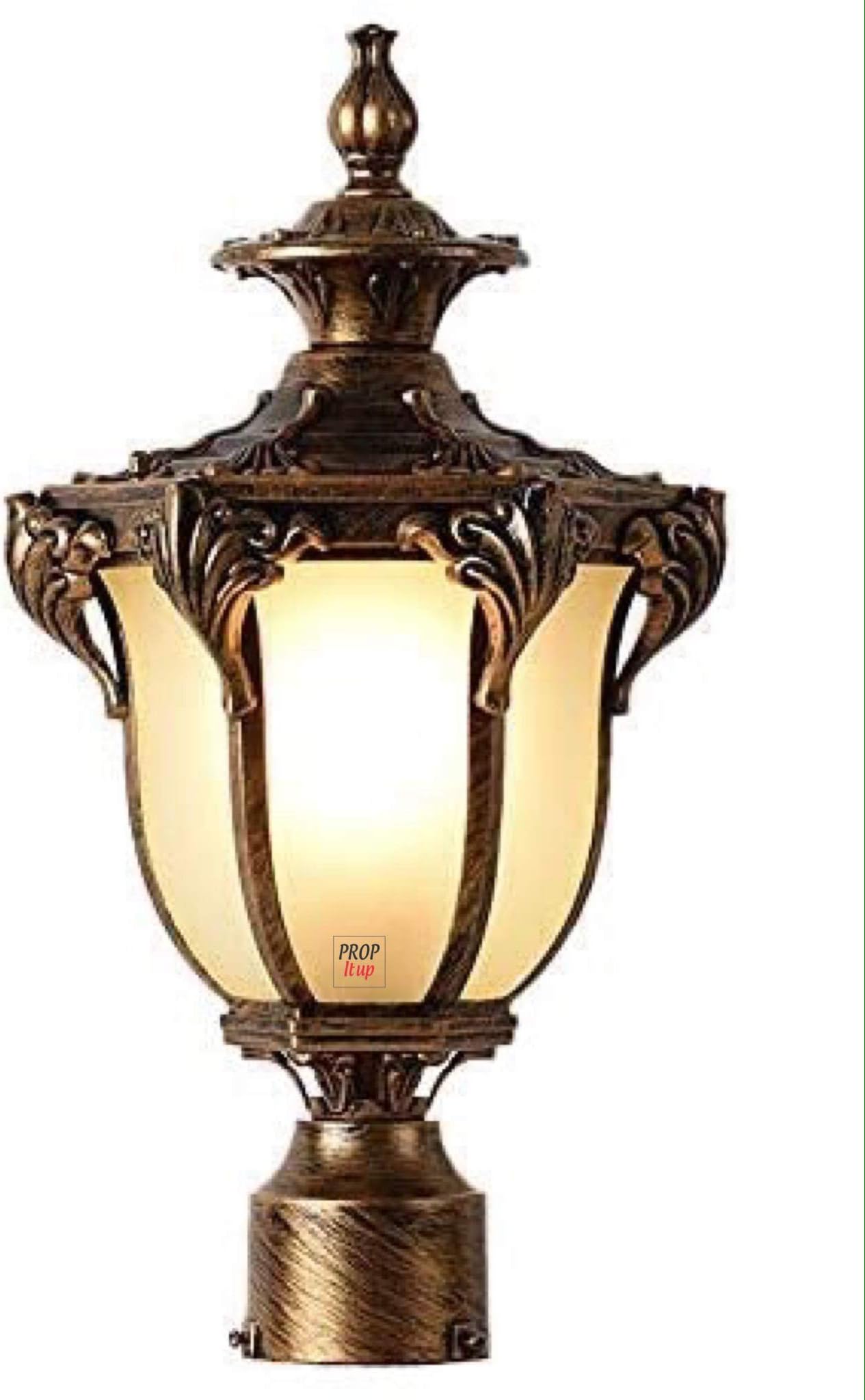 Prop It Up Traditional Outdoor Gate Lights Cast Aluminium Unbreakable Acrylic Exterior Waterproof for House Pillar Pole Gate lamp Garden Lights (10)