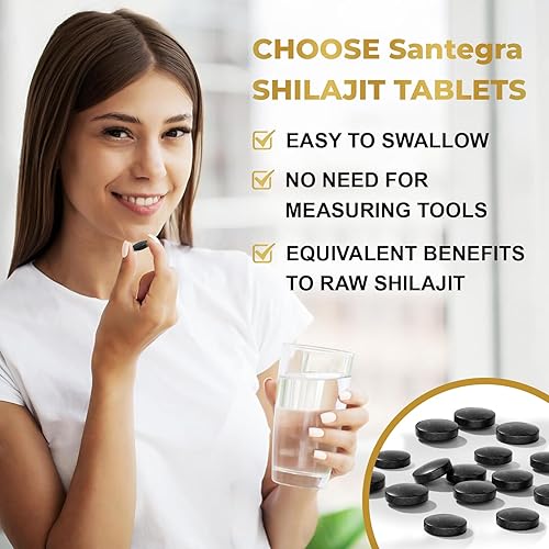 Miniatura 2 de 30,000 mg Shilajit Tabletas, 100% Shilajit Pure Tablets 60 unidades  Shilajit Himalayan Orgánico Rico en Ácido Fúlvico y más de 85 Minerales traza,