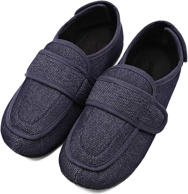 diabetic slippers for men wide width