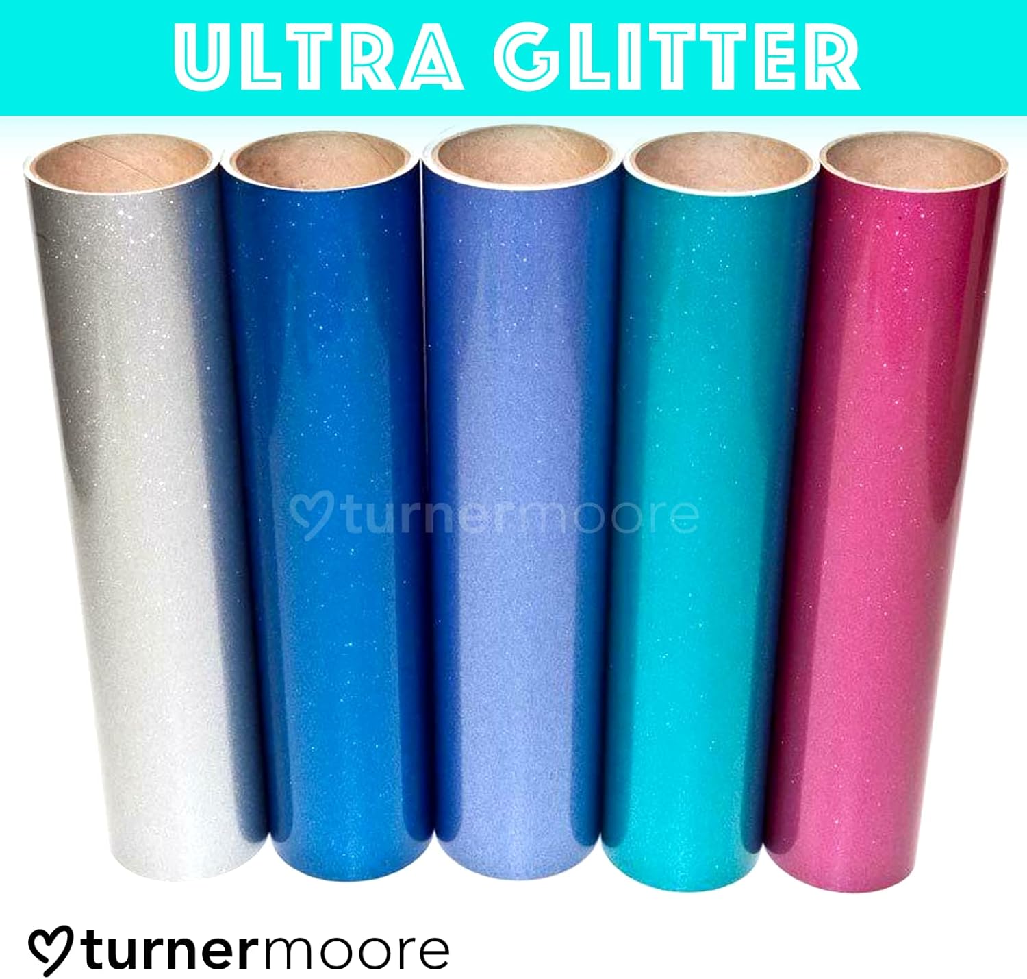 Cricut Giltter Iron-On Vinilo Textil Termoadhesivo Con Purpurina 30.5 Cm X 48 Cm Rosa