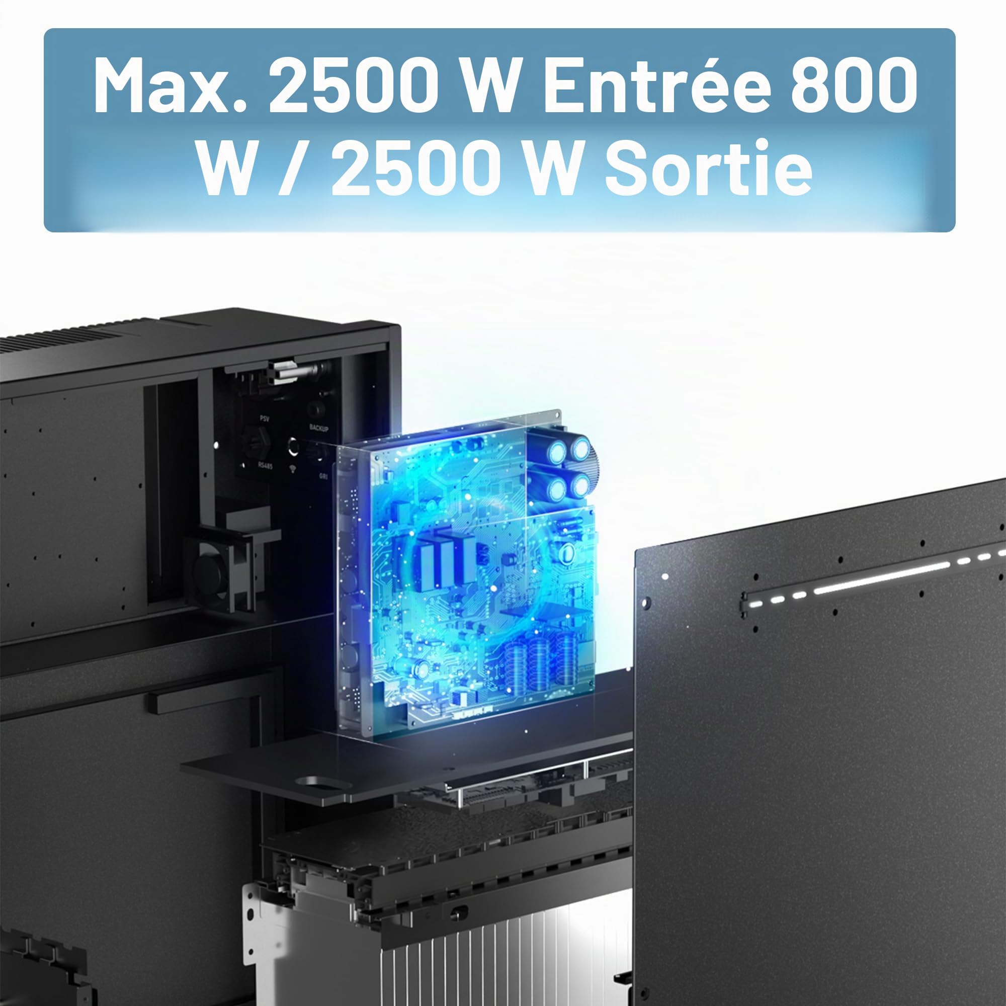MARSTEK Venus-E Mémoire de Centrale de Balcon 5,12 KW + Compteur Intelligent CT002, système de Stockage d'énergie couplé AC, mémoire Solaire Tout-en-Un, 0% de TVA, Uniquement pour Les particuliers