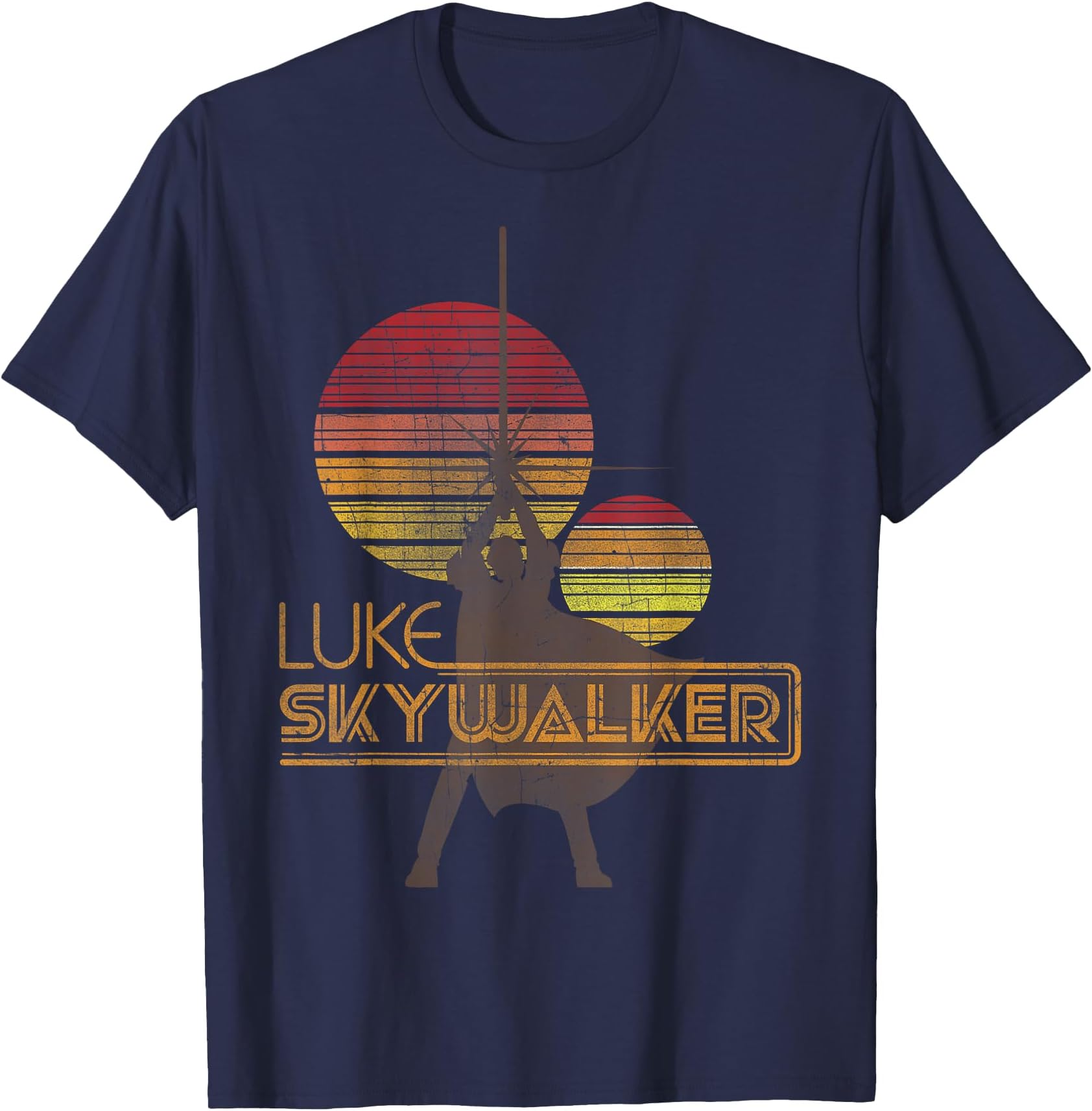 Retro Luke Skywalker Silhouette Suns T-Shirt T-Shirt