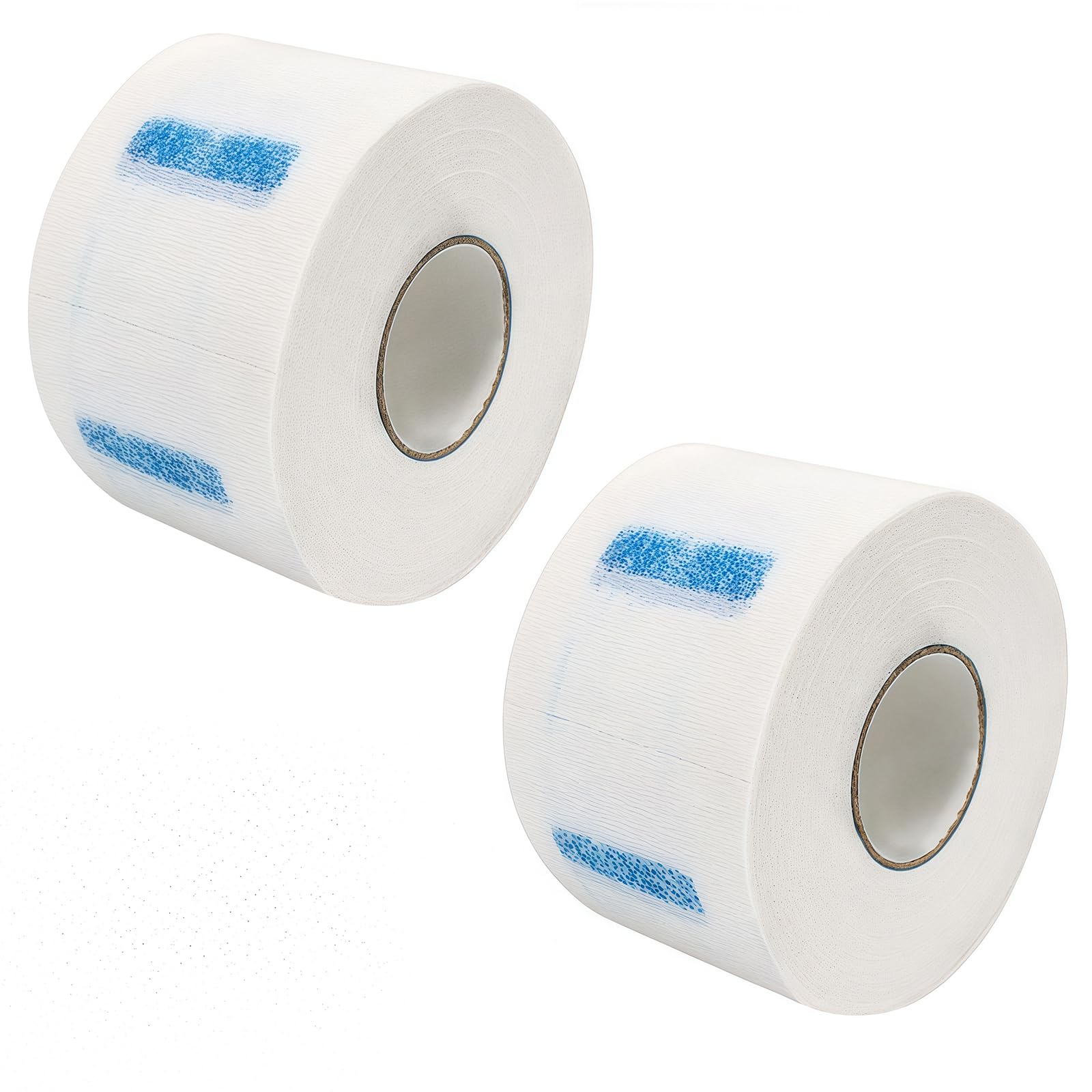QUUPY 2 Roll Disposable Barber Paper Neck Strips Hairdressing Collar Stretchy Neck Covering Paper Towel for Hairdressers and Barbers or Household Use (White)