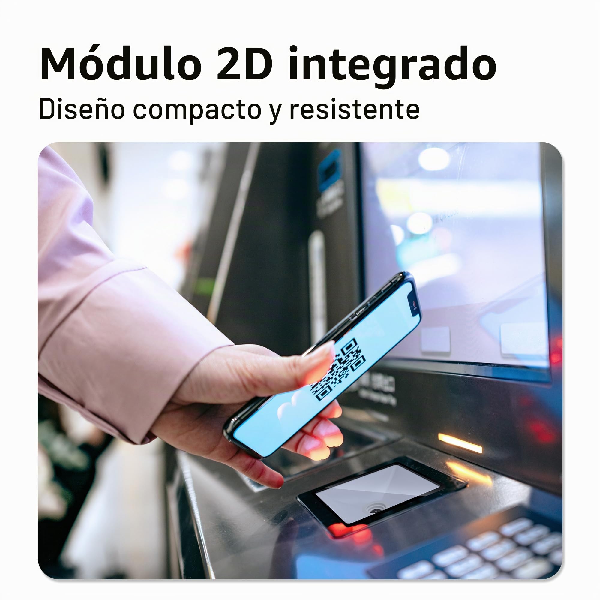 Tera 2D QR Embedded escáner de código de barras Módulo de escaneo fijo Escaneo automático 1D Mini lector de códigos de barras 3100