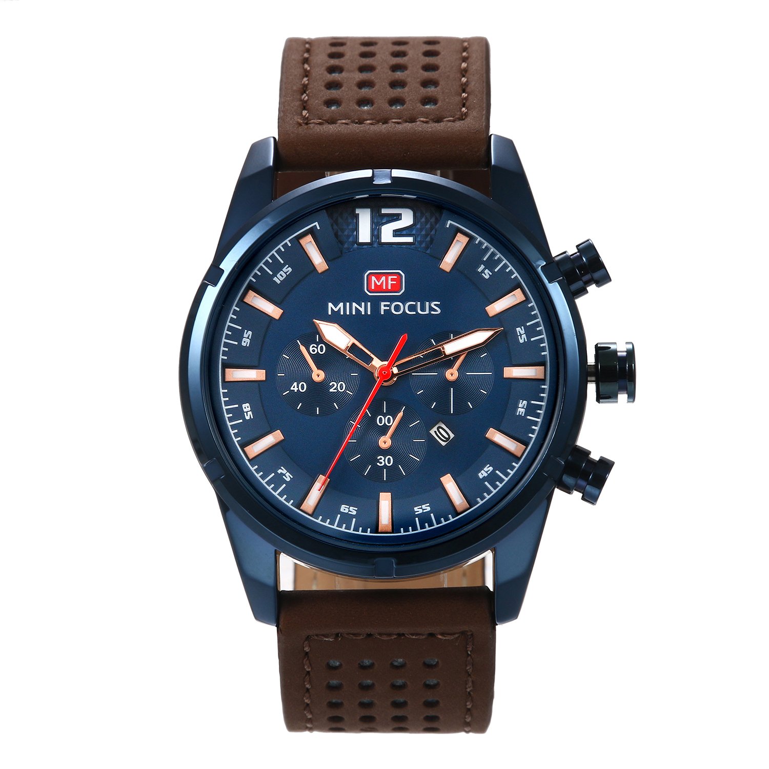 Orologio Da Uomo Al Quarzo Di Lusso – Datario, Settimana, Impermeabile 30m, Cinturino In Pelle, Cassa Rettangolare 45x36 Mm