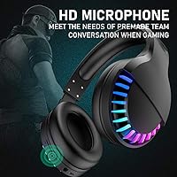 Vista 6 de Auriculares inalámbricos Bluetooth con cancelación de ruido, micrófono de sonido estéreo de alta fidelidad, graves profundos, almohadilla