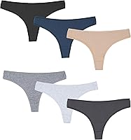 Vista 2 de Elacucos - Juego de 6 tangas de algodón transpirables para mujer