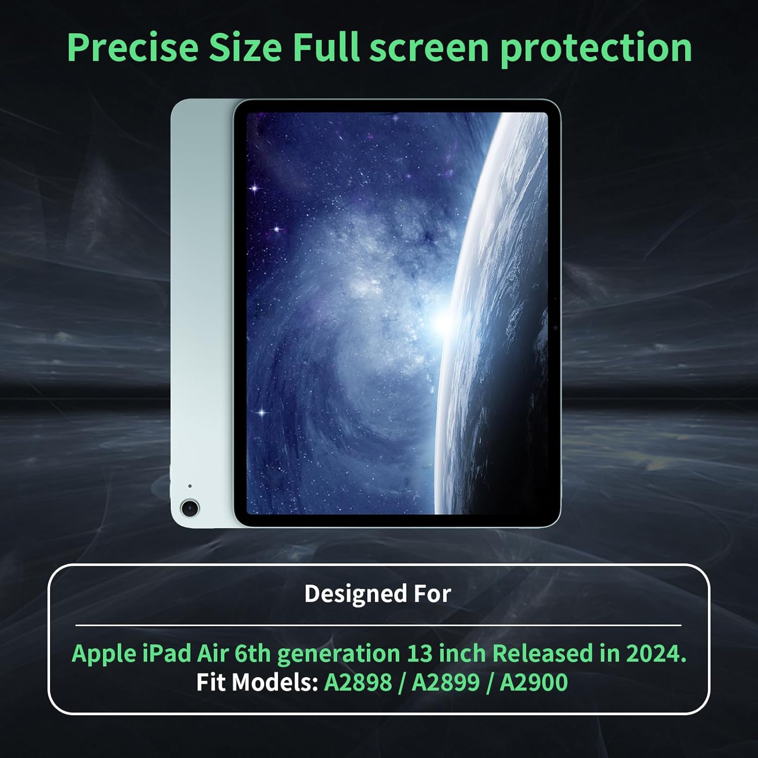 Privacy Screen Protector Compatible with iPad Air 13 In ,Removable iPad Air 13 Inch M2 / M3 (6/7th Gen ,2024/2025) Screen Protector, Anti-Glare Blue Light Film, Bubble Free Anti-Scratch Privacy Filter
