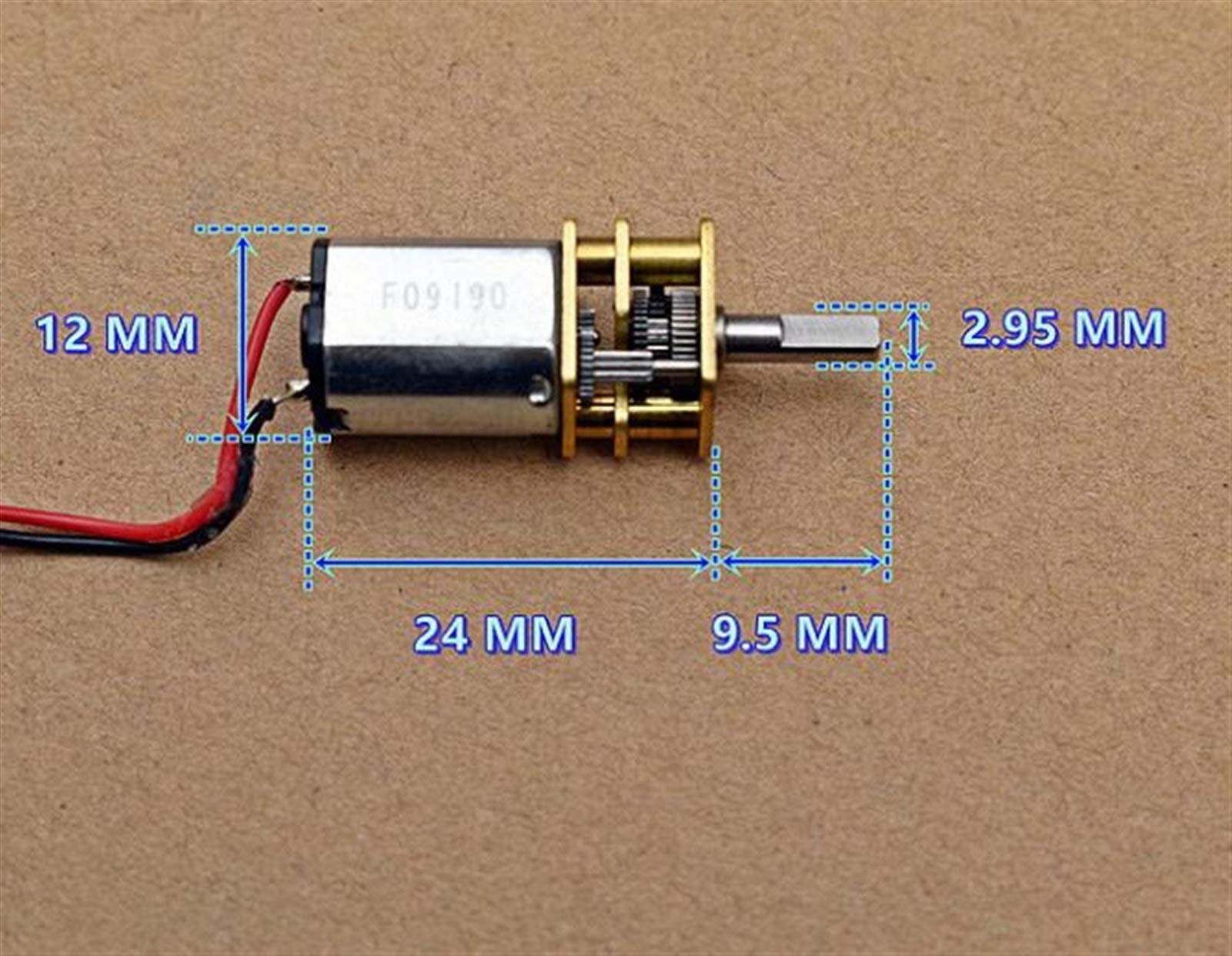 Moteur Électrique DC 6V Zxxin - Mini Moteur à Engrenages 5RPM/100RPM - Pour Robots Et Projets DIY
