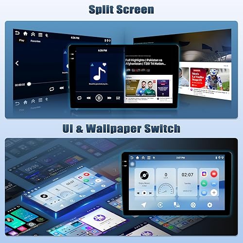 Miniatura 7 de SIXTOP Estéreo de coche Android 4G + 64G para Toyota RAV4 2007-2012 CarPlay inalámbrico Android Auto, 9 pulgadas en celda 1280 * 720 pantalla