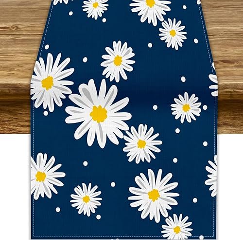 Miniatura 7 de Camino de mesa ondulado de los años 70, retro, hippie abstracto, vintage, verde, rosa, con estampado de ondas para el hogar, cocina, comedor, patio,