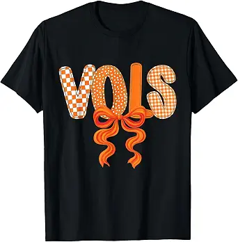 Vintage Classic 90s Vols Orange Coquette Bow T-Shirt