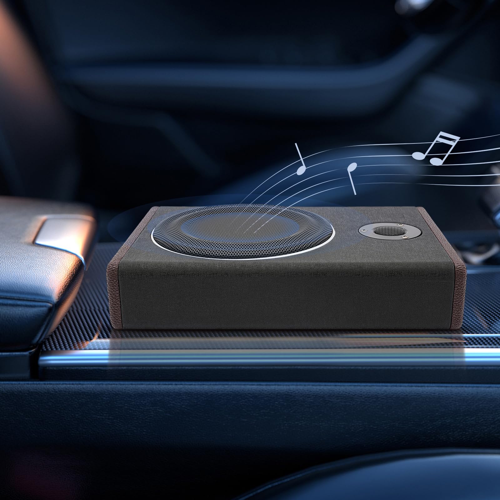 Subwoofer para coche, 12 V, 600 W, bajo estéreo, 8 pulgadas, amplificador de subwoofer activo para coche, SUV, camión, sistema de sonido