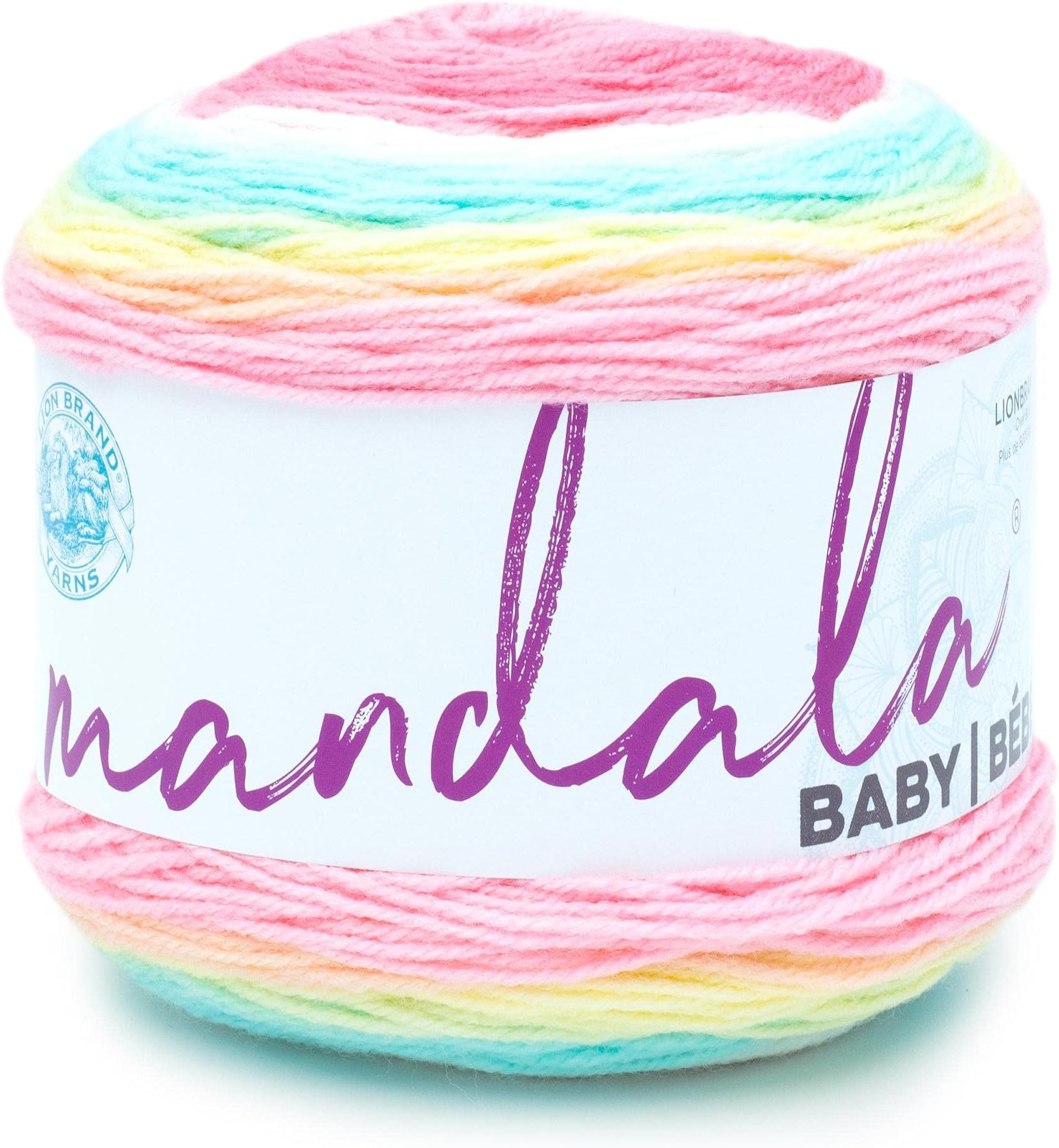 Lion Brand Yarn (1 Skein) Mandala Baby Yarn, Narnia, 1770 Foot (Pack of 1)