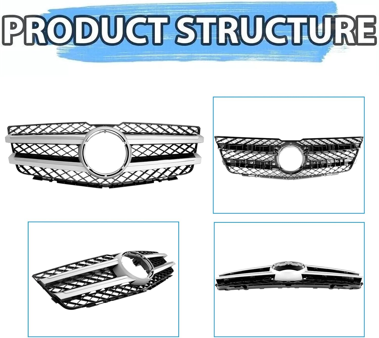 Grill For Mercedes Benz X204 GLK Front Grille GLK250 GLK350 2008 2009 2010 2011 2012