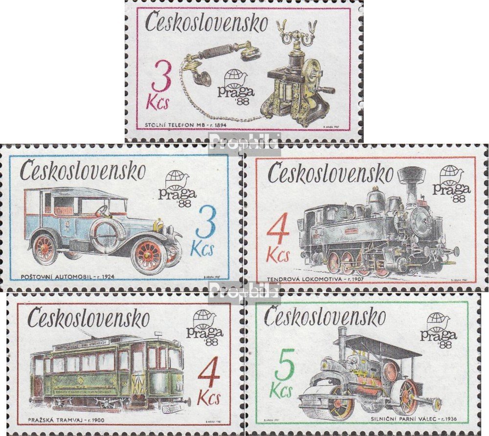 Prophila Collection Tuvalu-Nukufetau 1-10 Coppie (Completa Edizione) MNH ** MNH 1984 Cars (Francobolli per i Collezionisti) Auto/Traffico Stradale