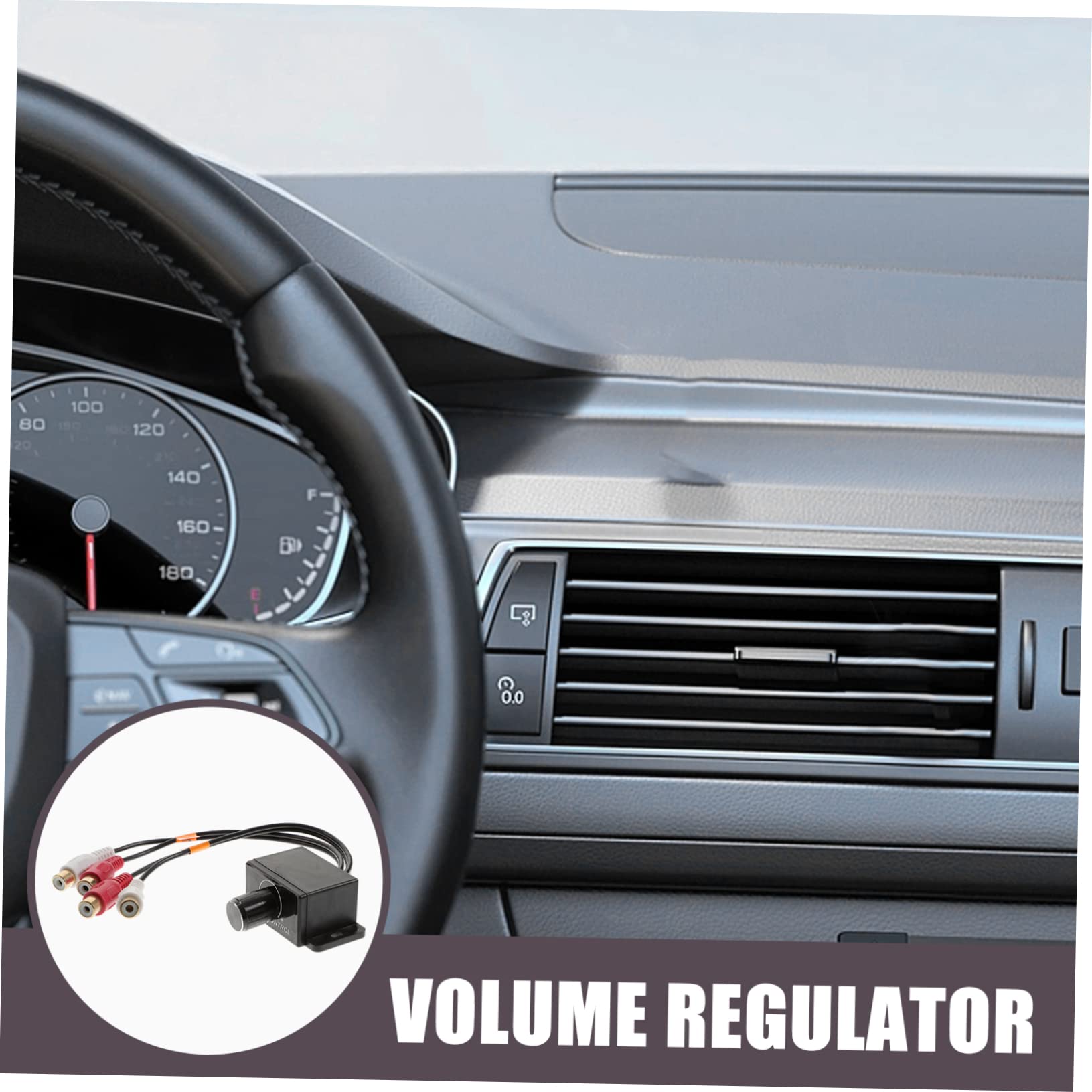 POPETPOP Speaker Volume Control Knob Bass Amplifier Car Audio Remote Level Control