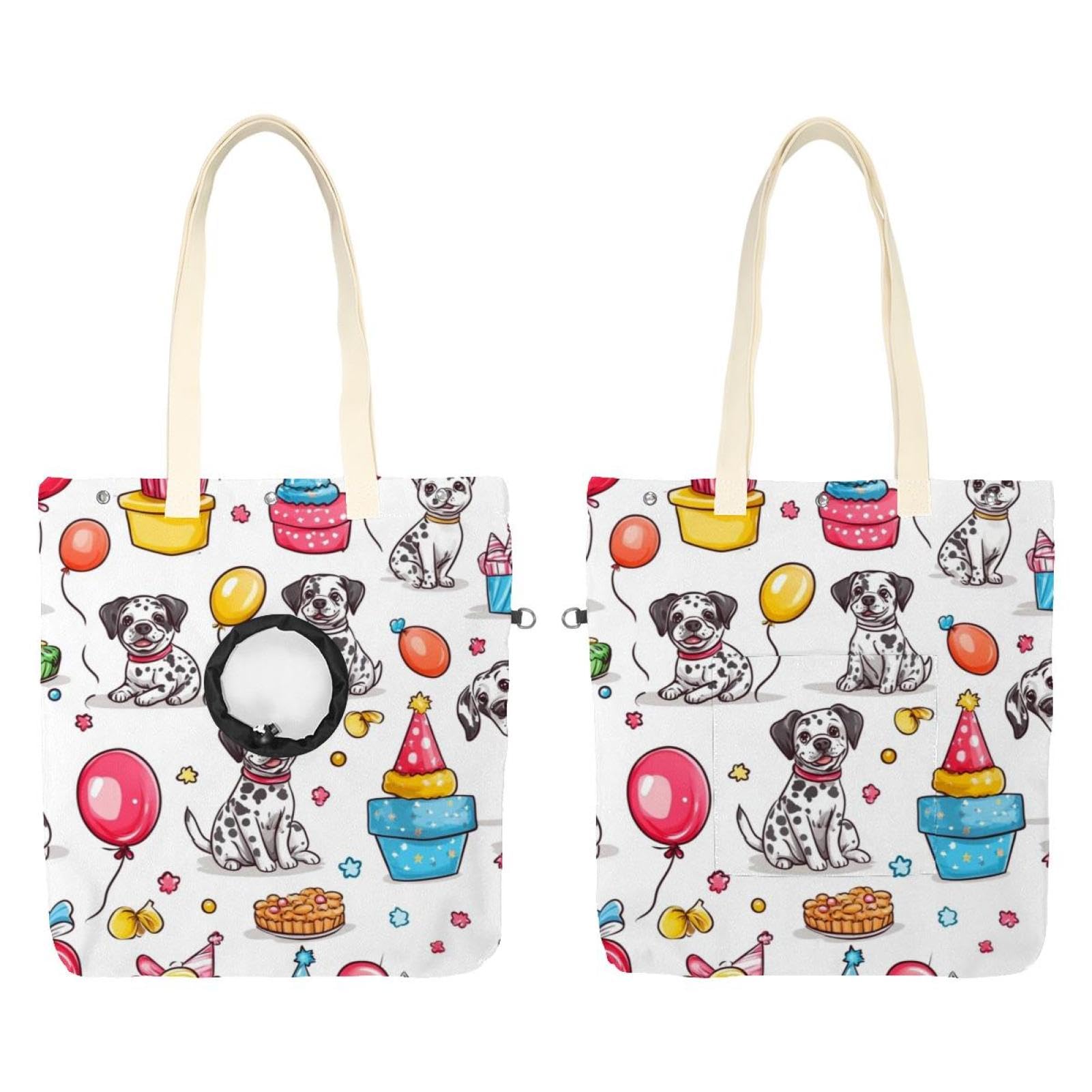Sac de transport à bandoulière en toile pour petit chien et chat