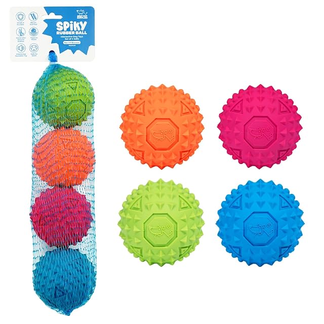 Best Pet Supplies, Juguete chillón de Goma para Perros, Resistente, no tóxico, masticadores agresivos