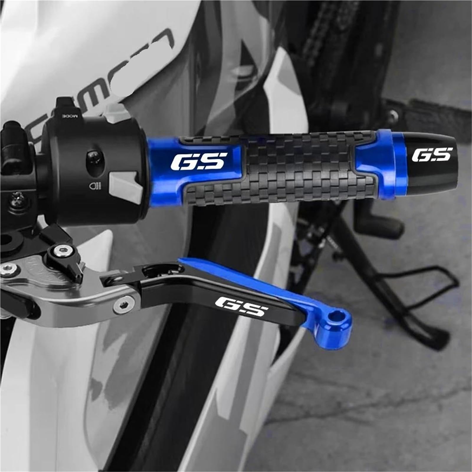 Terminali Manubrio Per BMW Per G310GS F750GS F800GS F850GS R1200GS R1250GS ADVENTURE Manopole Manubrio Terminali Manubrio Tappi Contrappeso Tappi Scorrevoli Terminali Moto Manubrio moto tappi(Black)