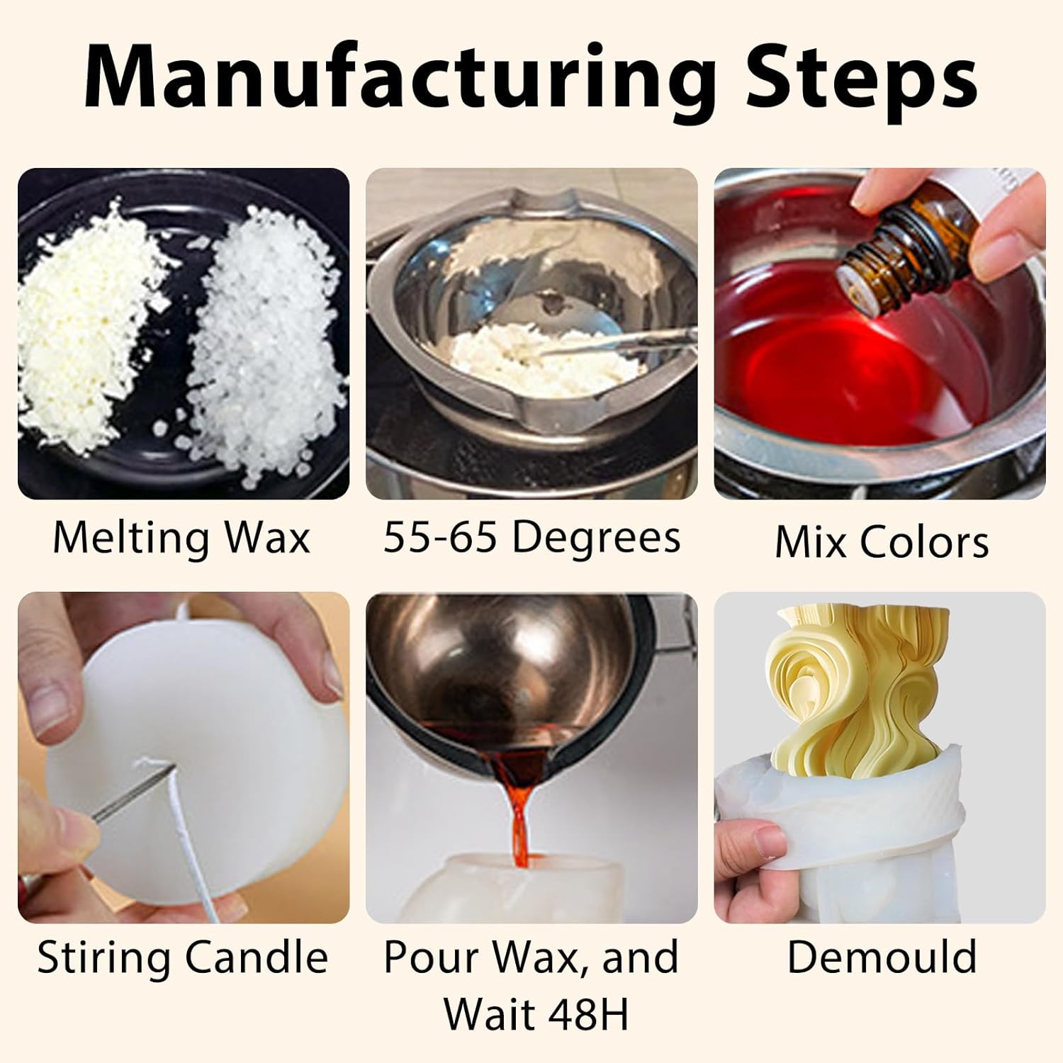 3Dシリンダーウェーブキャンドルモールド キャンドル製作用 不規則な幾何学模様 樹脂鋳造型 スパイラルピラー エポキシ 石膏オーナメ