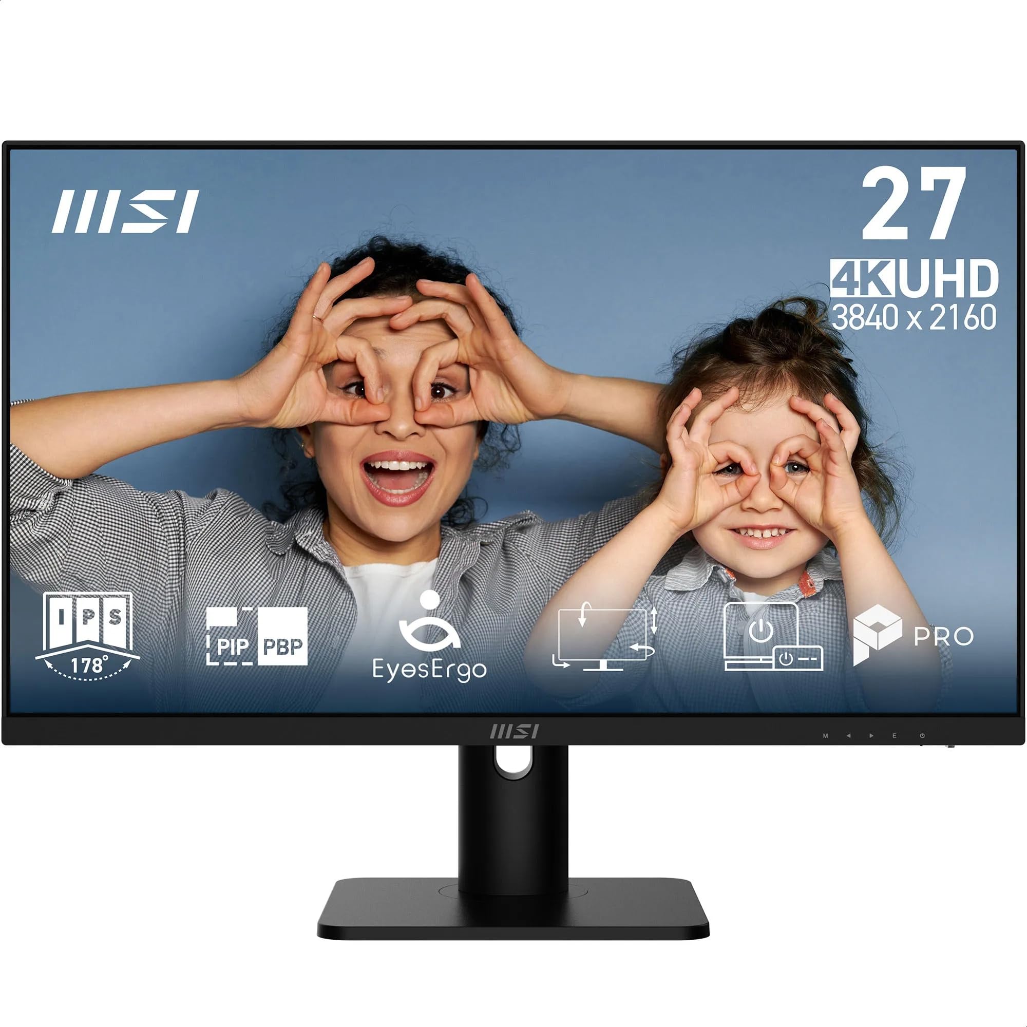 MSI PRO MP273UP E6 27-Inch 4K UHD Computer Monitor, 3840 x 2160