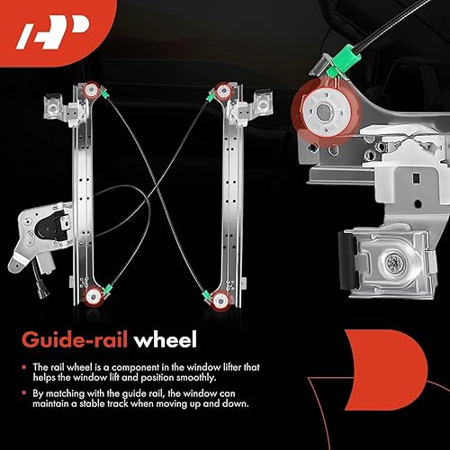 Miniatura 6 de A-Premium Elevalunas eléctrico con motor de repuesto para Chevrolet Silverado 1500 3500 2001-2006 GMC Sierra 1500 2500 HD 3500 Trasero izquierdo