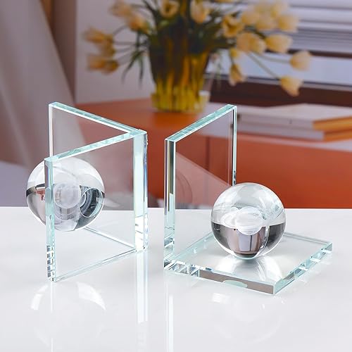 Miniatura 10 de K9 - Sujetalibros decorativos antideslizantes con diseño de ángel de la guarda de cristal dorado