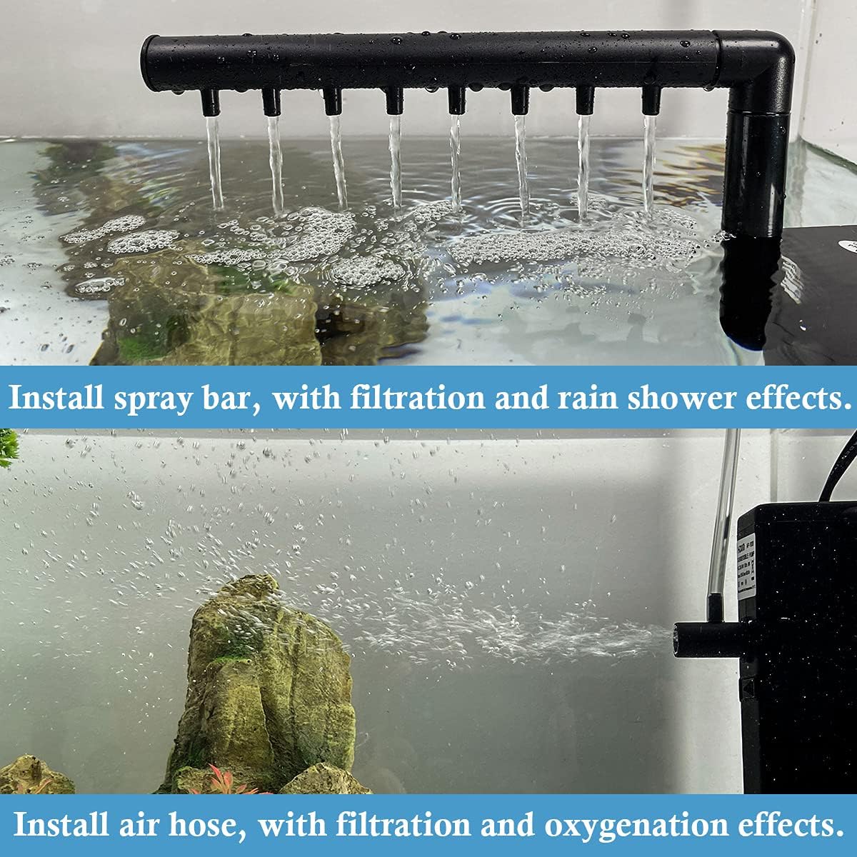 FEDOUR Submersible Aquarium Internal Filter, Filter with Water Pump for Fish Tank up to 35 Gallon (for 5-35 Gallon-New)