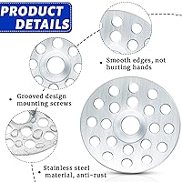Vista 3 de 400 piezas de arandelas de reparación de pared de yeso de 1 pulgada, arandela de metal de zinc para tornillos, anillos de reparación de techo plano