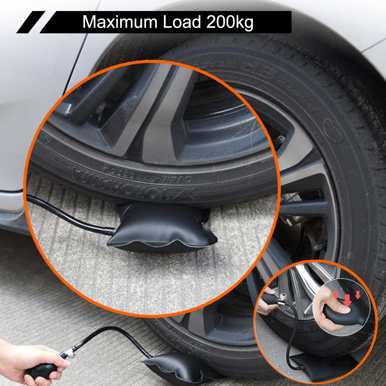 Kit 6 Cuscini Gonfiabili Per Montaggio - Cunei D'Aria Per Finestre, Mobili E Auto - Sollevano Fino A 200 Kg - Foto 7