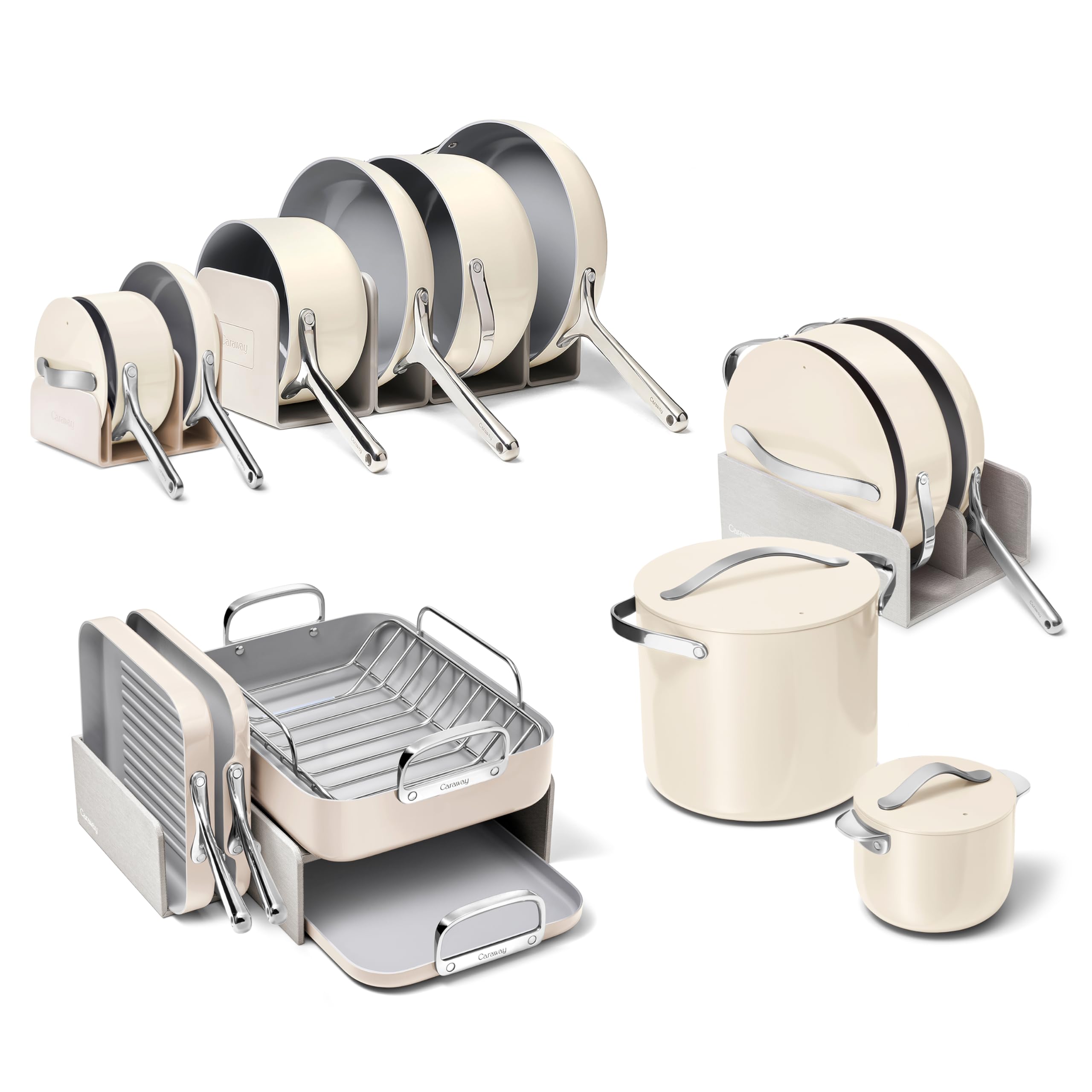 Caraway 31-Piece Non-Stick Ceramic Cookware Bundle