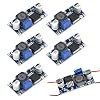 5 Pcs LM2596 Buck Converter Voltage Regulator, Adjustable Step Down Dc Dc Converter, 3.0-40V To 1.5-35V Output,High Efficiency for DIY Electronics,Arduino,Raspberry Pi Projects