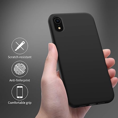Miniatura 4 de OTOFLY - Funda protectora para iPhone XR (sedosa y suave al tacto), de goma de silicona suave de alta calidad, protección total antigolpes,