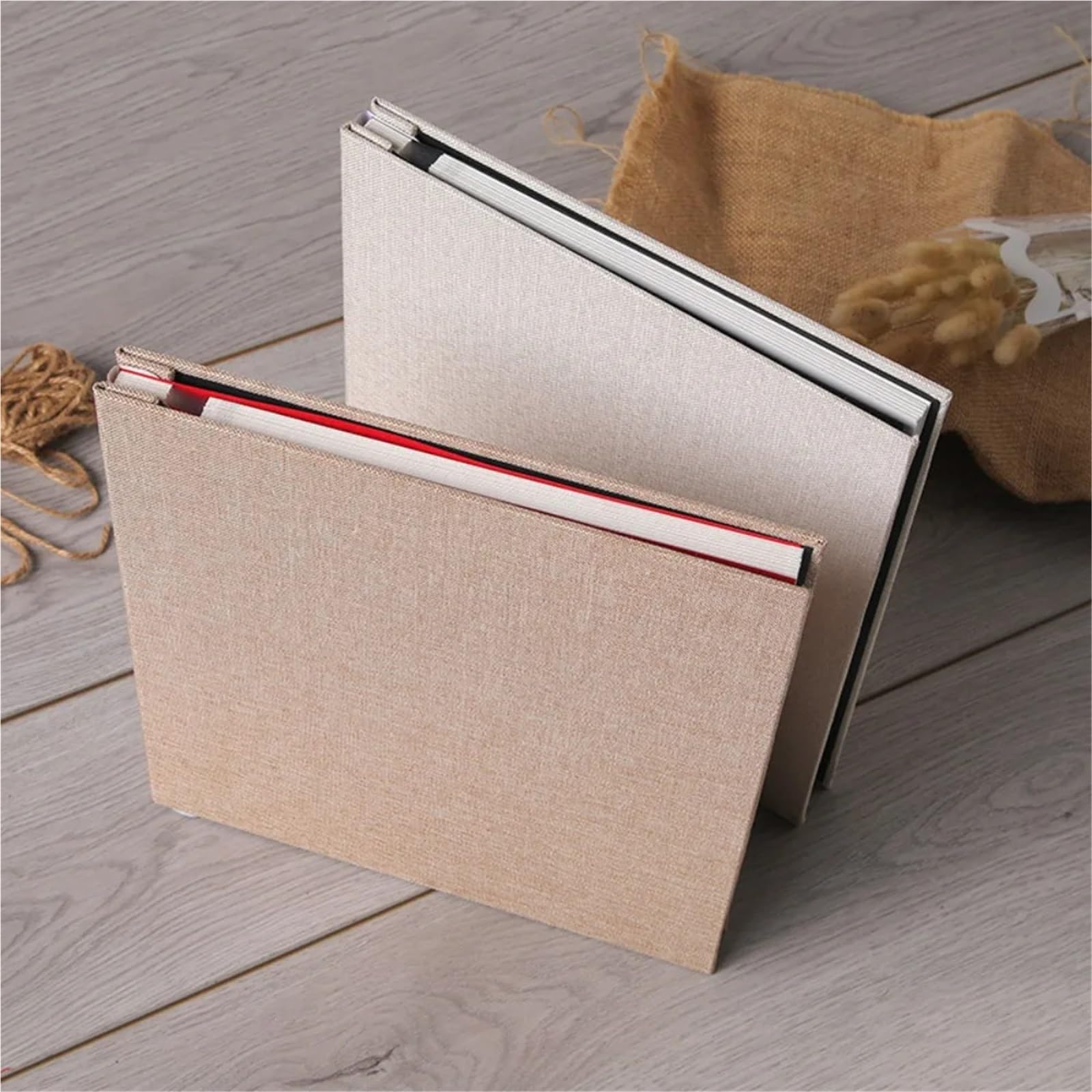 Album De Fotos Almacenamiento de fotografías, álbum recortes, estuche for fotos, marco for niños(Dark Gray)