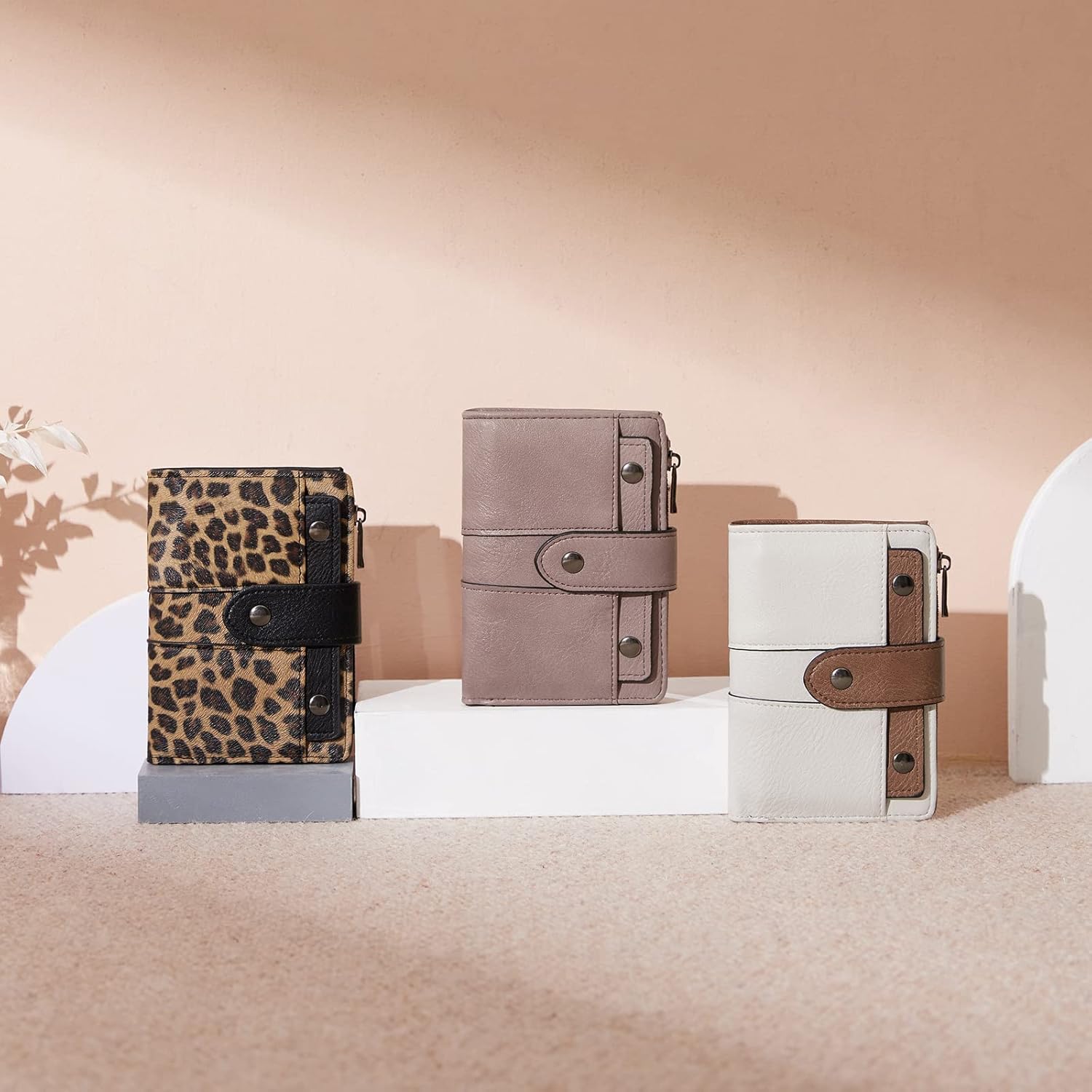 CLUCI Small Wallet for Women Leather Slim Womens Wallet Bifold Multi Card Holder Organizer Designer with Removable ID Window - Image 7