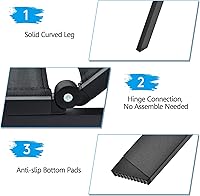 Vista 7 de Giantex Sillas de salón para patio exterior, tumbonas reclinables de aluminio con 6 posiciones de respaldo ajustables y ruedas para patio, playa