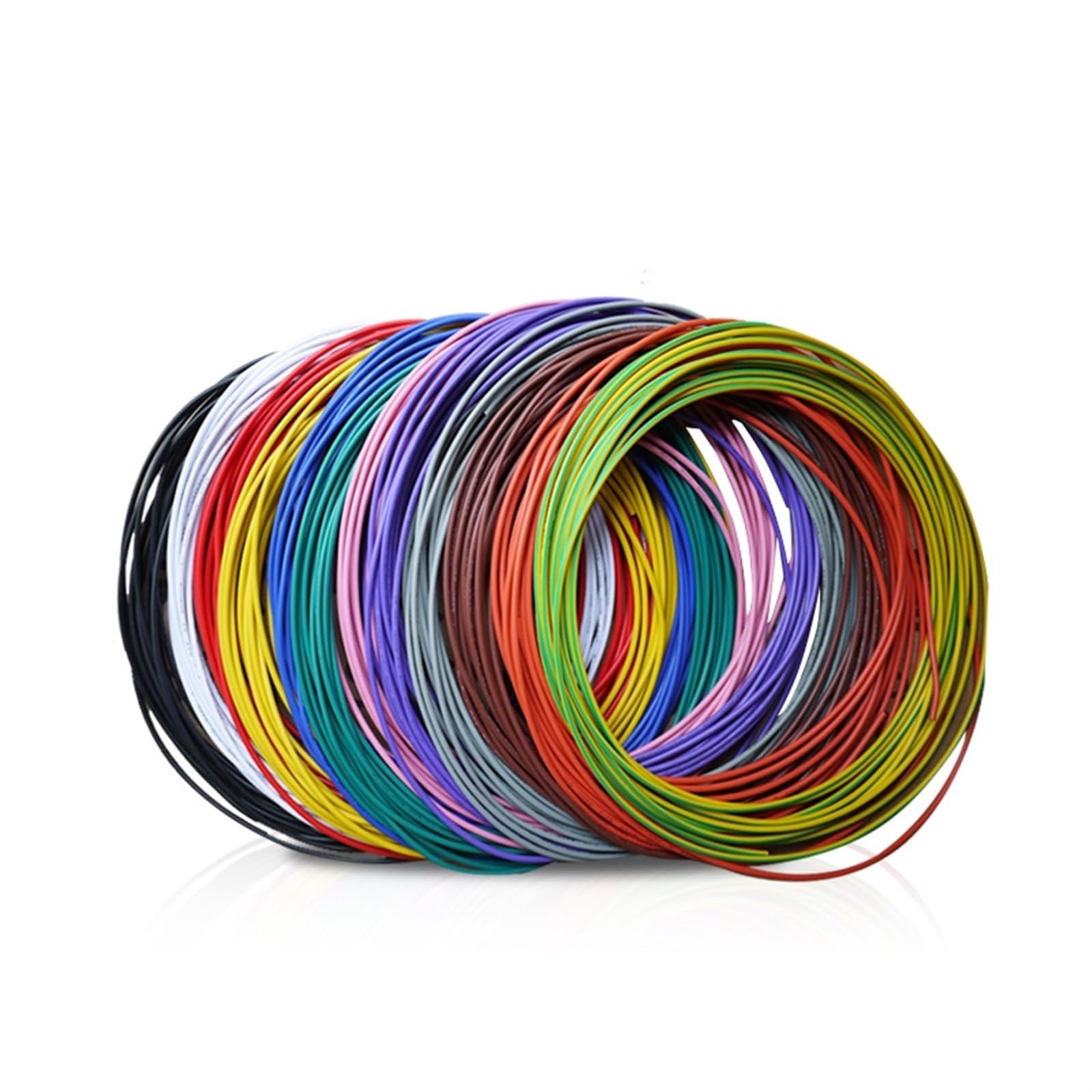 Hauptleitung Fest 1 Meter 5 Meter UL1015 Lampe DIY Kabel 8AWG 24AWG 600V Kupfer Elektrodraht Verbinder Webstuhl (Color : Red 5Meter, Size : 8AWG)