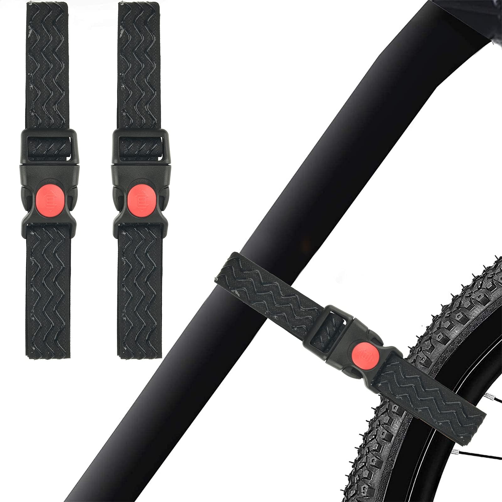 Cosmos 2 Pcs Bike Wheel Stabilizer Straps AntiSlip