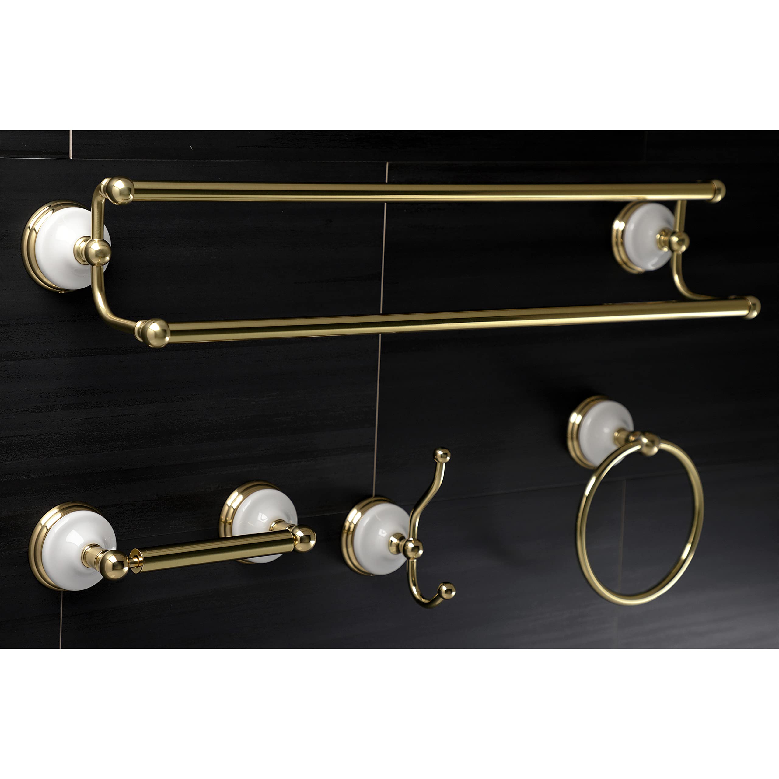 Kingston Brass BAHK3212478BB Serano Accessorio Per Bagno A 5 Pezzi Set 24 X 35 X 256 Ottone Spazzolato~p153707887