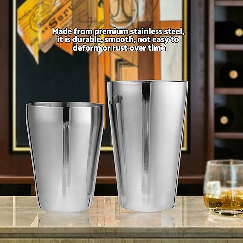 Vista 7 de Cocktail Shaker Set Bar Cocktail Tools for Mixed Drink, Stainless Steel Cocktail Shaker Set Bartender Kit(600/450ml)